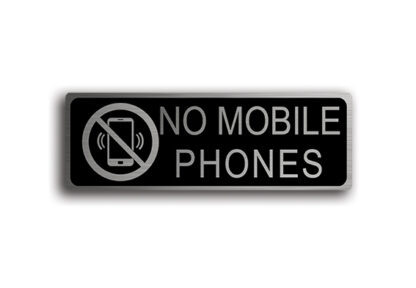 No Mobile Phones Sign