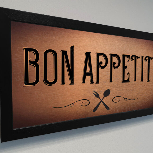 Bon Appetit Kitchen Signs