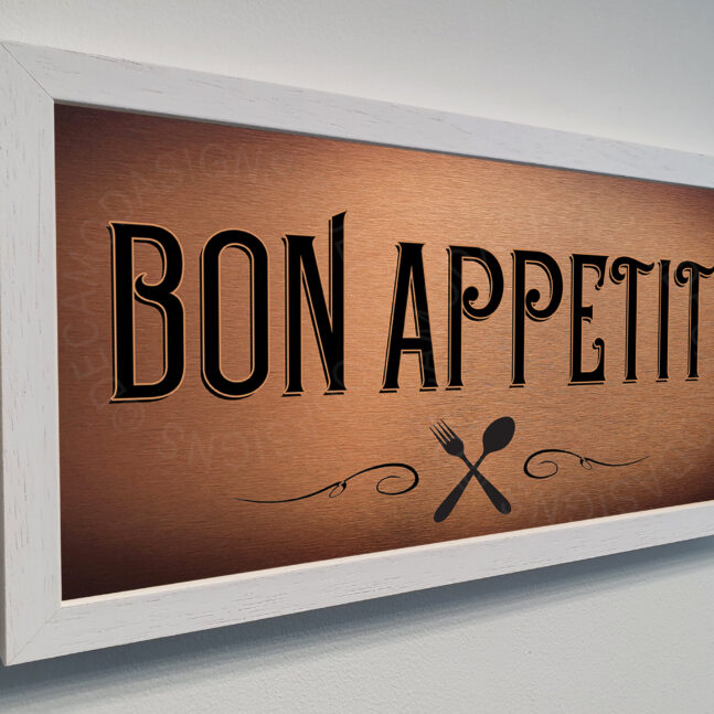Bon Appetit Sign Bon Appetit Kitchen Sign
