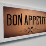 Bon Appetit Kitchen Sign