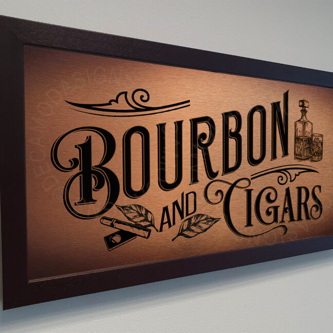 Bourbon and Cigars Signs Bourbon and Cigars Sign