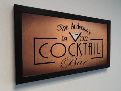 Personalized Cocktail Bar Sign