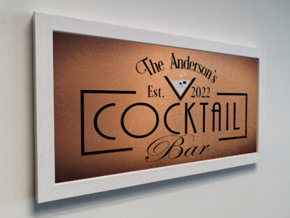 Personalized Cocktail Bar Sign