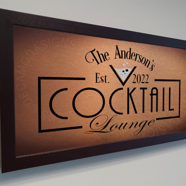 Cocktail Lounge Signs Personalized Cocktail Lounge Sign