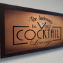 Personalized Cocktail Lounge Sign