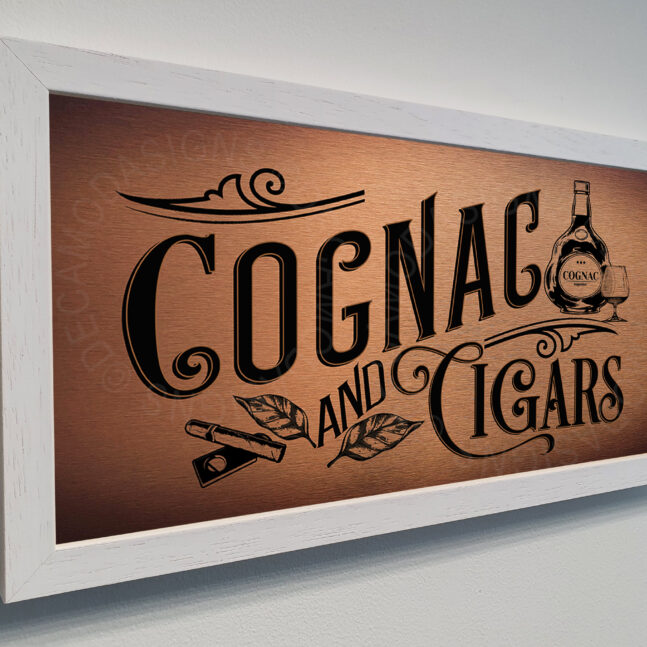 Cognac and Cigars Sign Cognac and Cigars Signs