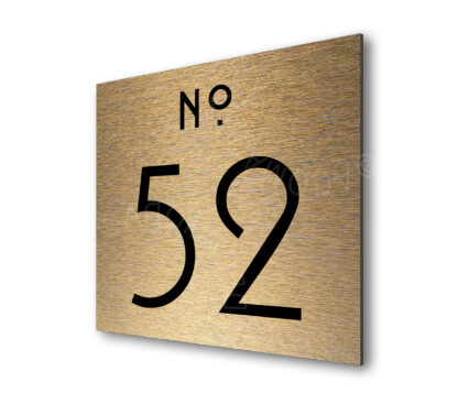 brushed gold door sign-ad107