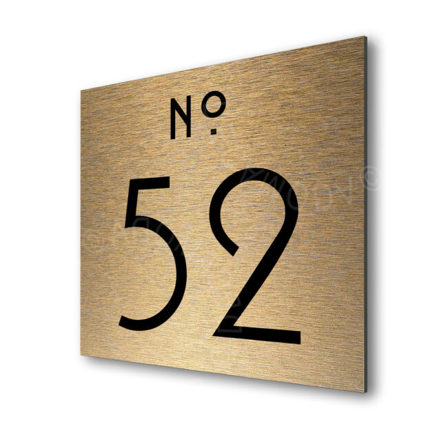 brushed gold door sign-ad107