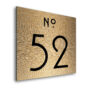 Contemporary Brushed Gold Door Number Sign AD107-BG