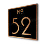 brushed copper door sign-ad107