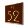 brushed copper sign-ad107