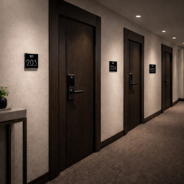 Easy Install Room Number signs Easy Install Hotel Room Number signs