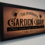 Personalized Garden Bar Sign