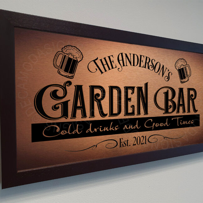 Garden Bar Sign Personalized Garden Bar Sign