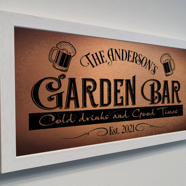 Garden Bar Signs Personalized Garden Bar Sign