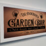 Personalized Garden Bar Sign