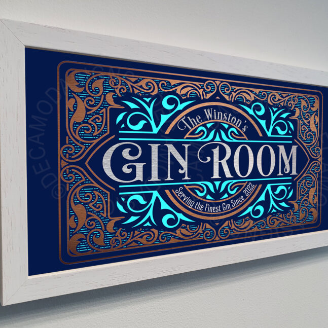 Gin Room Sign Personalized Gin Room Sign