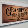 Personalized Grandpas Workshop Signs