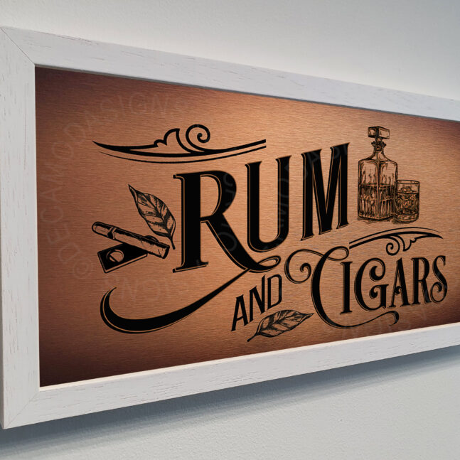 Rum and Cigars Sign Rum and Cigars Signs