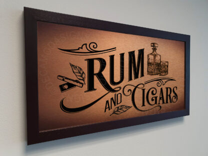 Rum and Cigars Sign