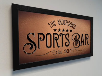Custom Sports Bar Plaque