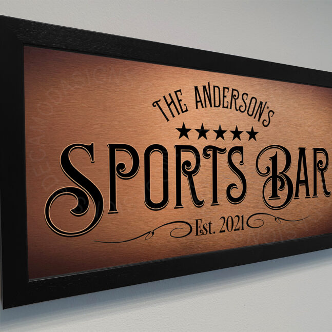 Sports Bar Plaque Custom Sports Bar Plaque