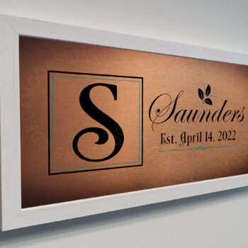 Personalized Surname Wedding Plaque