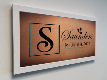 Personalized Surname Wedding Plaque