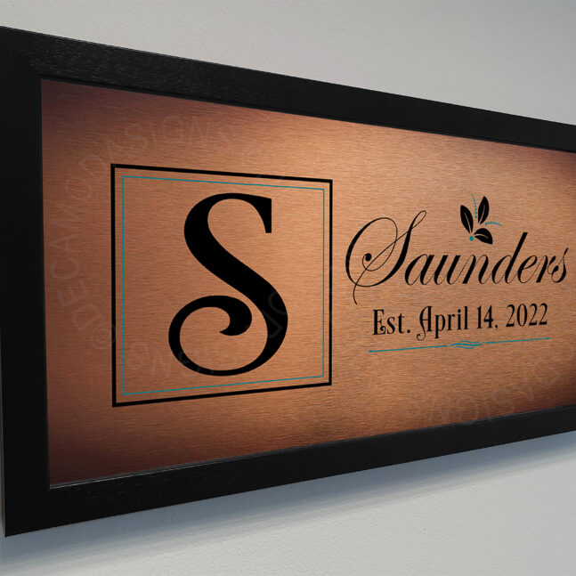 Surname Wedding Signs Personalized Surname Wedding Plaque