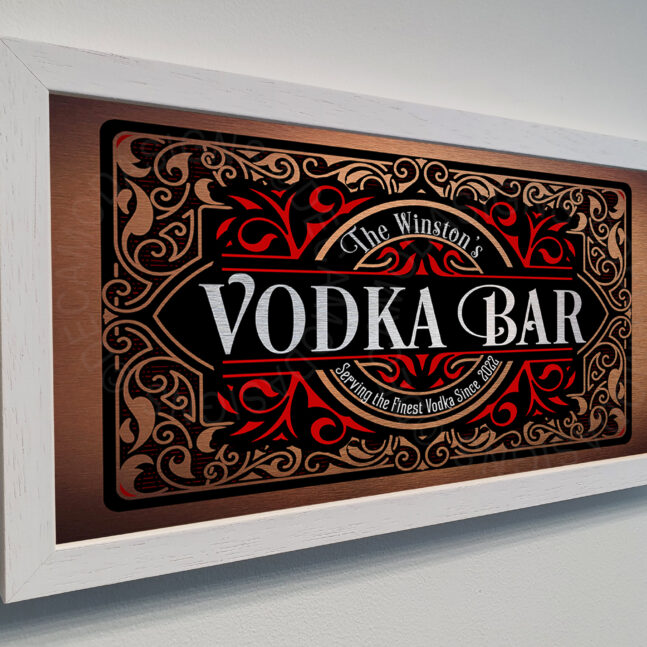 Vodka Bar Plaque Personalized Vodka Bar Sign