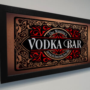 Personalized Vodka Bar Sign