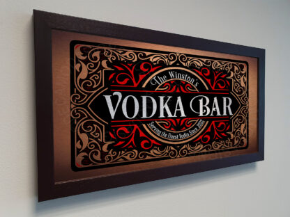 Personalized Vodka Bar Sign