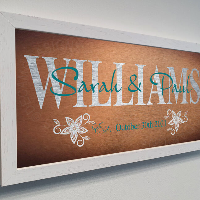 Personalized Wedding Couple Sign