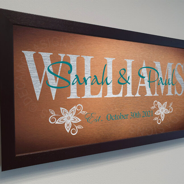 Wedding Couple Signs Personalized Wedding Couple Sign