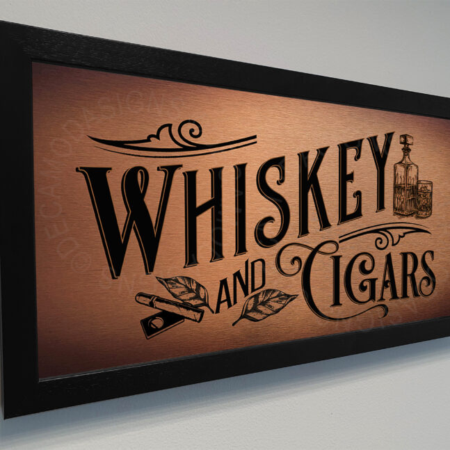 Whiskey and Cigars Signs