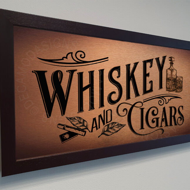 Whiskey and Cigars Signs Whiskey and Cigars Sign