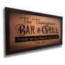 Personalized Bar and Grill Sign