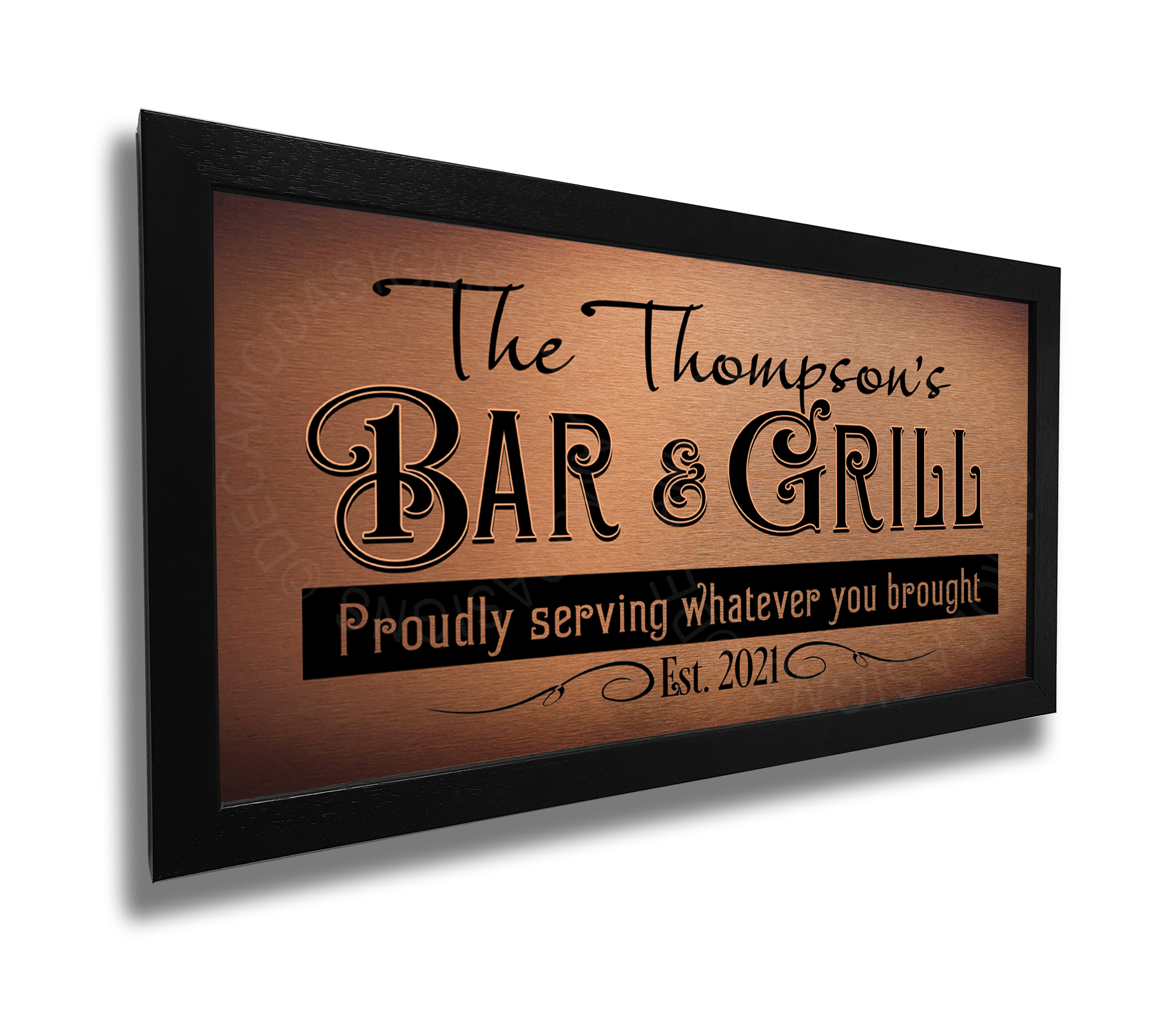 Personalized Bar and Grill Sign