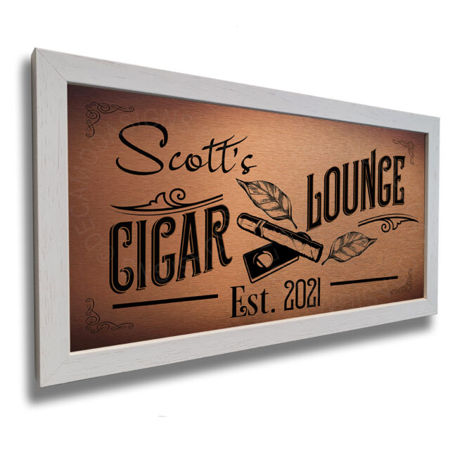 Cigar Lounge Sign Personalized Cigar Lounge Sign