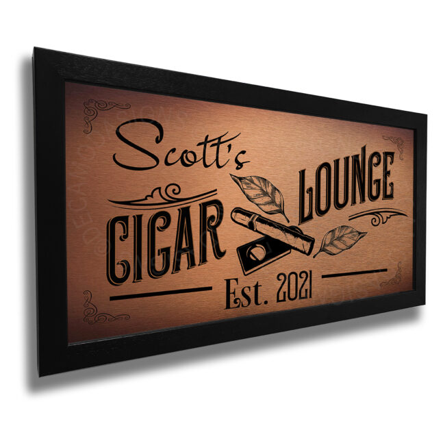 Personalized Cigar Lounge Sign