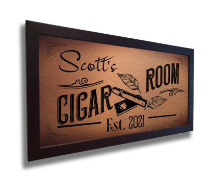 Personalized Cigar room Sign