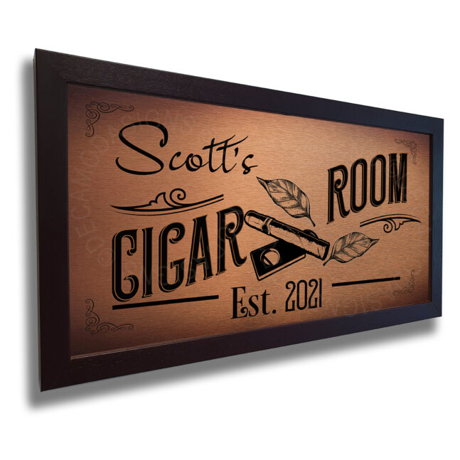 Cigar Room Sign Personalized Personalized Cigar room Sign