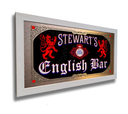 Personalized English Bar Sign