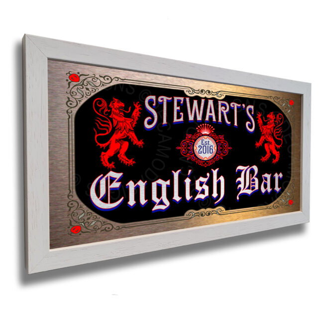 Personalized English Bar Sign