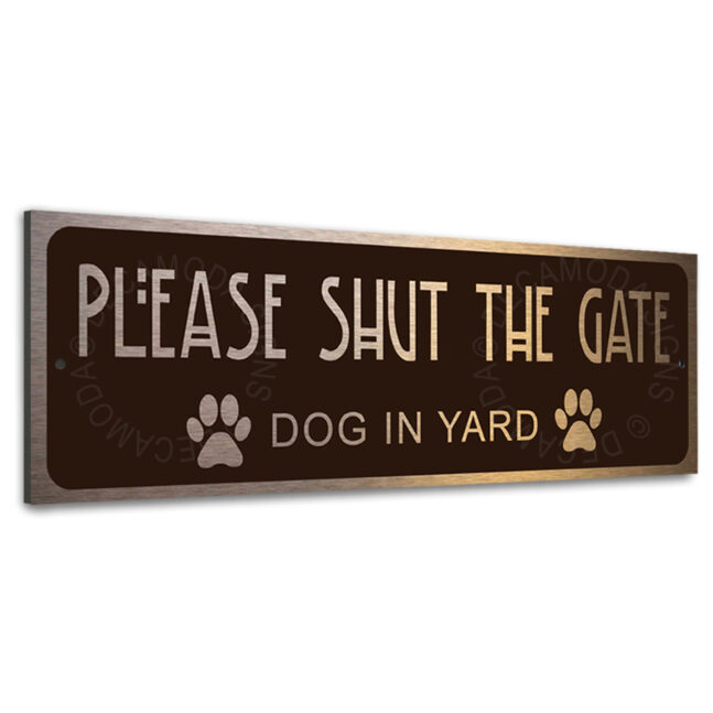 Gate Sign-Please Shut The Gate