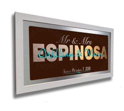 Personalized Mr and Mrs Signs