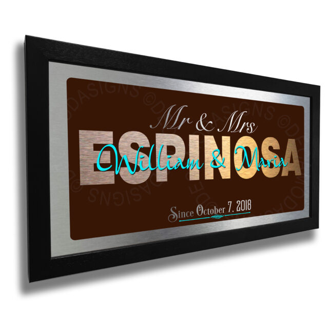 Personalized Mr and Mrs Signs