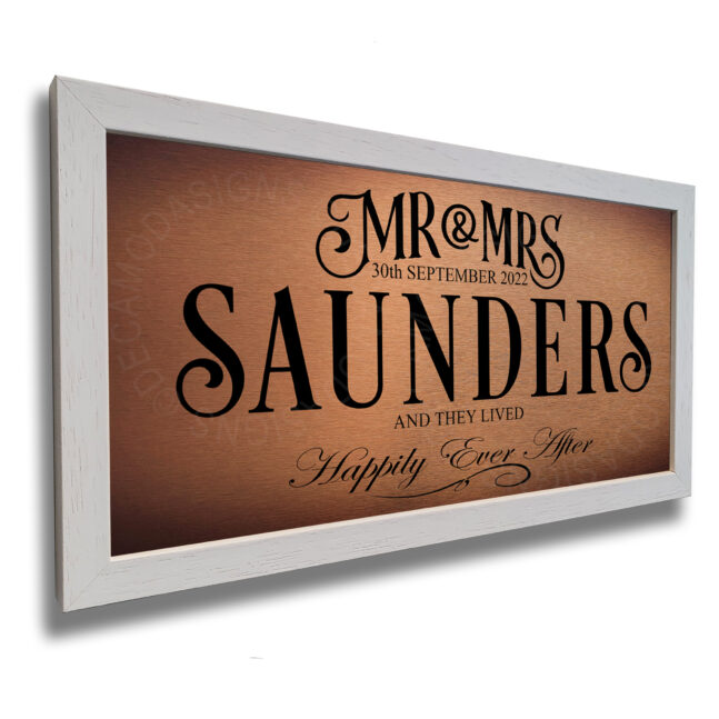 Personalized Mr and Mrs Wedding Signs