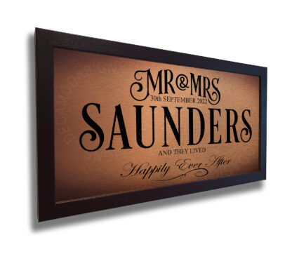 Personalized Mr and Mrs Wedding Signs