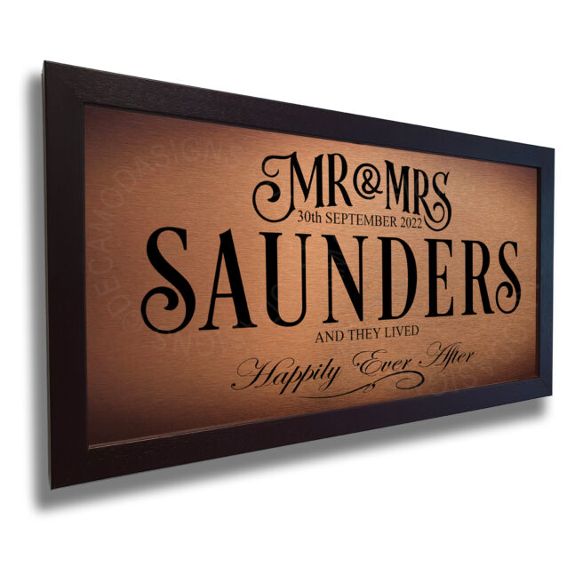 Mr and Mrs Wedding Sign Personalized Mr and Mrs Wedding Signs